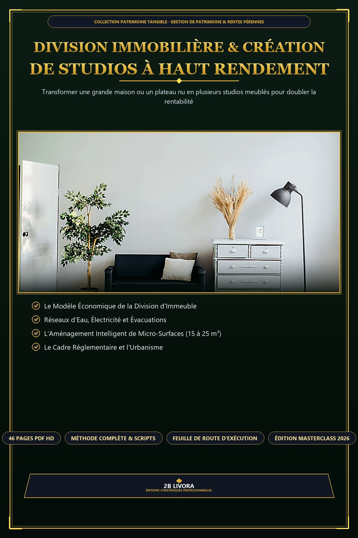 Division Immobilière & Création de Studios à Haut Rendement