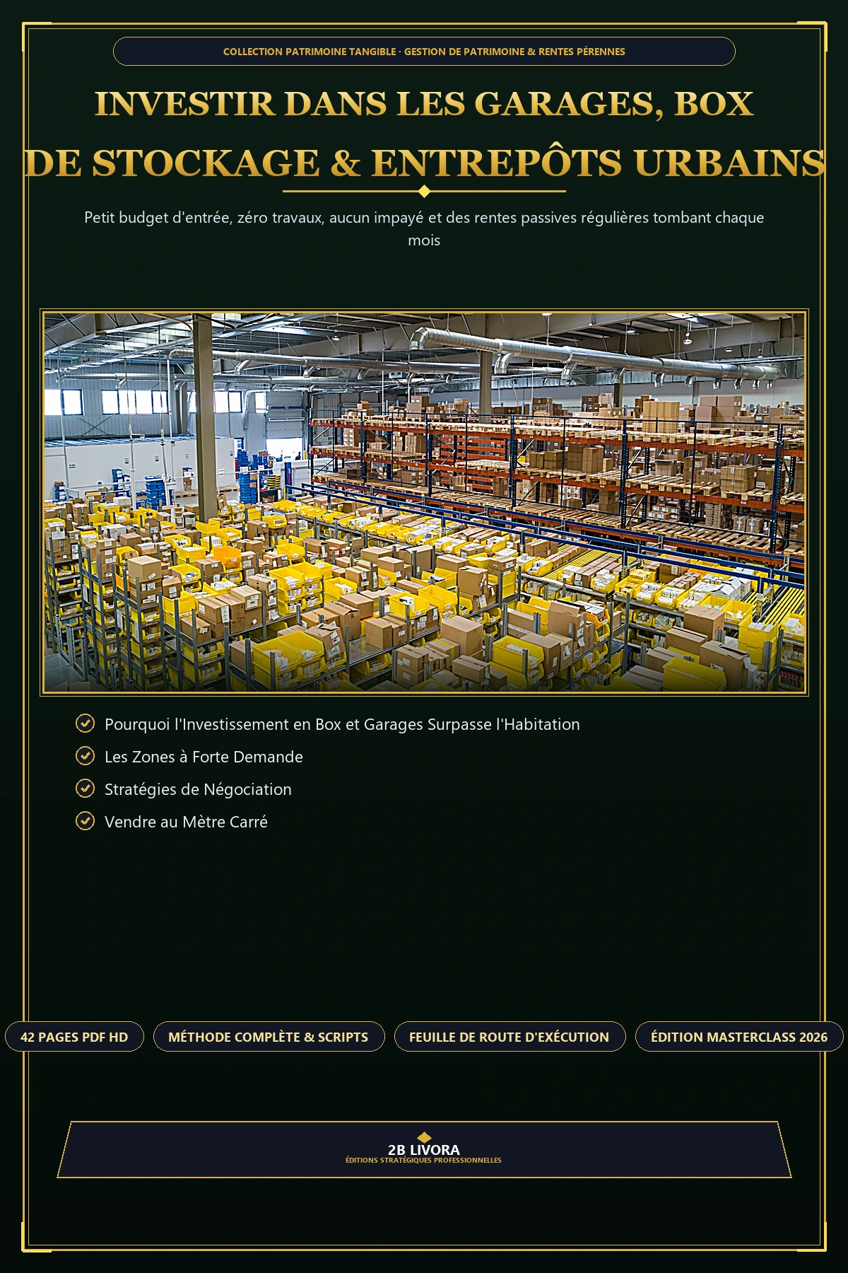 Investir dans les Garages, Box de Stockage & Entrepôts Urbains