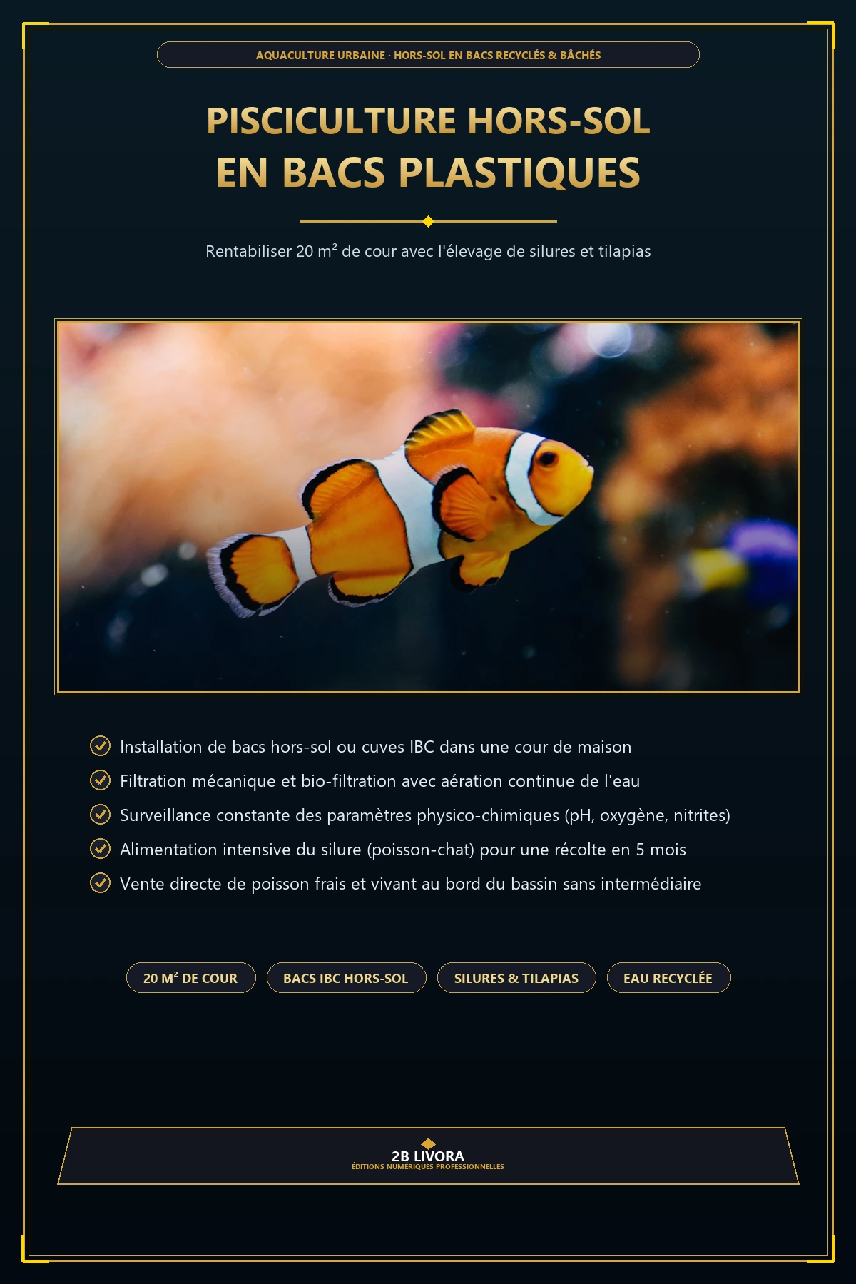 Pisciculture Hors-Sol en Bacs Plastiques